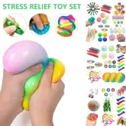 17x Fidget Toys Pop It Party Favors Bundle Figit Kids Bulk SensoryStress Relief*