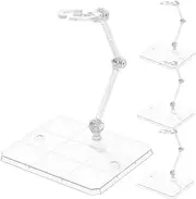 Veemoon Adjustable Action Figure Stands - 4pcs Display Holders for Doll Models - for Collectible Displays and Desktop Use Versatile Support for Action Figures and