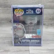 Funko Pop! Protector: Marvel - Captain America - Target #33 W/Hard Case