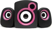 JSEIAJB Computer Audio Desktop Home Speaker Laptop Heavy Subwoofer Wired Small Mini Desktop Speaker(White-Dinosaur Doodle4)