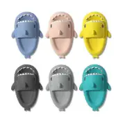 Shark Slippers Non-Slip Shower Bathroom Slippers Soft Summer Slide Sandals For Girls And Boys New black 38 39