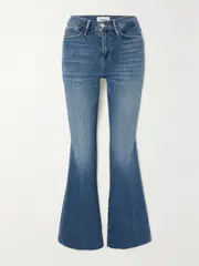 [FRAME] FRAME - Le Easy Flare Frayed Jeans - Mid denim - 23 23 Blue
