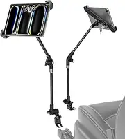 Seat Rail Tablet Holder for Truck/Car, Car Mount Tablet Holder, Truck Front Floor Tablet Holder for iPad Pro 9.7, 10.5, 11 Air Mini 6 5 4 3, Galaxy Tabs, 7-11 Inch Tablets