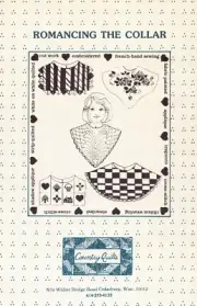 Romancing the Collar Sewing Pattern Needlework Cross Stitch Applique