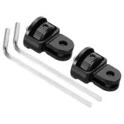 2Pcs Aluminum 1/4" Thread Camera Tripod Mount Conversion Adapter Black