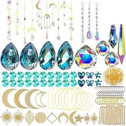 370 PCS Sun Catcher,rystal Suncatcher Used for Hanging Colored Glass Windows DIY Suncatcher Indoor and Outdoor Garden Decoration Suncatcher Kit