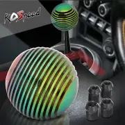 NRG SK-703MC 50mm Dia. Billet Aluminum Heatsink Style Ball Shift Knob Neo Chrome
