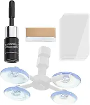 Windshield Crack Repair | Automotive Windshield Crack Chips Repair Kit,Resin Adhesive Solution with Syringe Plunger Scratch Fixer for Window Truck Glass