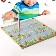 Magnetic Letter Matching Parking Maze Learning Educational Toy for 4+ Year Old Learning Activities