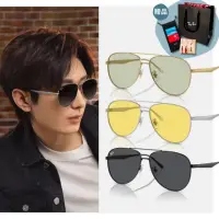 在飛比找momo購物網優惠-【RayBan 雷朋】雙槓金屬太陽眼鏡(RB3712D-00