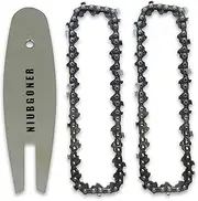 4 Inch Mini Saw Chain and bar combo, 1/4" Mini-pitch .043 Gauge 28 Drive Link for Stihl GTA 26,Pruner Mini Chainsaw Hand Held Replace Blade and bar,30070030101,71PM328（Bar&2*Chains）