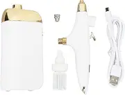 Gearwell Airbrush Sprayer, Portable Oxygen Facial Nano Mist Device, Makeup Skin Care Toner, Facial Mist Sprayer Gift (白いセット)