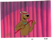 Scooby Doo Cel 13 Ghost Hanna Barbera Production 1985 Showman Ragtime Art