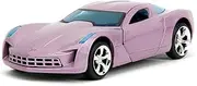 Pink Slips 1:32 2009 Chevy Corvette Stingray Concept Die-Cast Car, Toys for Kids and Adults(Dusty Purple)