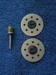 2 DREMEL EZ LOCK EZ545 DIAMOND 1 1/2" CUTTING WHEELS WITH EZ402 MANDREL