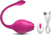 Silent Vibrating Vibrator 10 Speed Dildo Vibrator Remote Control Tongue Licking G-Spot Vibrator Ball Vibrating Love Egg