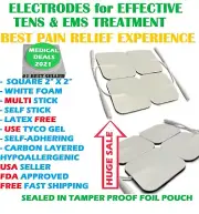 20 REPLACEMENT ELECTRODE 2" x 2" WHITE FOAM, MULTI STICK for ALL InTENSity units