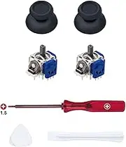 Mcbazel 7 in 1 Hall Effect Analog Joystick Repair Kit for PS5 Controller, 2PCS Hall Effect 3D Analog Sensor Joysticks Module with Opening Tool Compatible with Playstation 5 Controller
