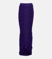 [Alaia] Alaïa Ruched maxi skirt AU 12 purple