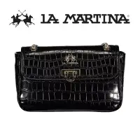 在飛比找博客來優惠-【LA MARTINA】限量2折 頂級金標鱷魚紋皮革肩背包 