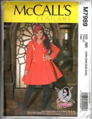 McCall's M7989 Womens 18W to 24W Steampunk Fancy Dress Coat New Uncut Pattern