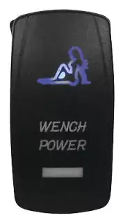 DragonFire Laser Etched LED Switch Wench Power w/Blue LED (521375)