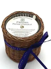 Crabtree And Evelyn Freesia Picnic Candle Vintage NEW, 2 1/2 in x 2 in