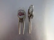 NCAA Golf Divot Repair Tool Beltclip w/ Ballmarker Silver Montana Grizzlies Grey