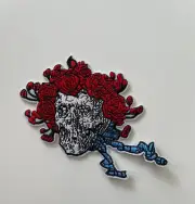 NEW Grateful Dead Patch Iron On or Sew On - Bertha Skull & Roses