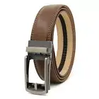 Vitello Belt, Men's Belt,1.22" Mens Ratchet Dress Belt with One Click Buckle AU