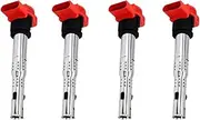 4 Pcs Torch TEX11054 Ignition Coil Compatible For VW Audi A4/A5/A6/A7/A8 For 06E905115 06E905115C 06E905115A 06E905115B