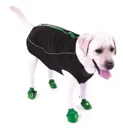 Pawz 360 Racer Wind/Rain Coat Size 22 - BLACK Zip - BLACK Fabric
