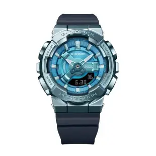 【CASIO 卡西歐】G-SHOCK金屬質感雙顯錶(GM-S110LB-2A)