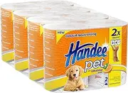 Handee Pet Orange Scent Odour Neutralising 2 Ply Double Length Pet Towel (8 Rolls of 120 sheets), 8 count