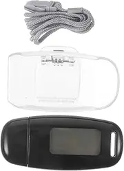 OSALADI 1 Set Walking Pedometer Talking Portable Step Pet Polar Clip Pedometer for Walking Pedometers Running Counter Rate Simple Monitor Platform Carabiner Stair Tracker Black