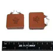 2pcs Silver Mica Capacitor ~0.04uF .04uF 350V 0.5% SSG-1 Tube Amp USSR NOS