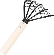 Yard Rake,5-Tine Garden Rake or Cultivator | Manual Cultivator Digger Tool with Ergonomic Grip for Weeding Soil Dirt Sand Yard Gardening Outdoor Landscape