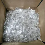 300 Pairs of Large Hoop Earrings Silver Toned NEW Below Wholesale SALE Bulk Buy