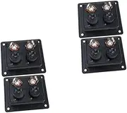 Alipis 2sets Double Binding Post Terminal Cup Car Audio Cable Wire Crimp Terminal for Speaker Box 2pcs*2
