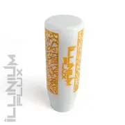 ILLINIUM FLUX YELLOW PAINTED WHITE ELEPHANT DRIFT MANUAL SHIFT KNOB 10X1.25 K61