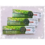 BIOTIQUE 阿育吠陀草本全效牙膏 COMPLETE CARE TOOTHPASTE 140G 效期:2026/09