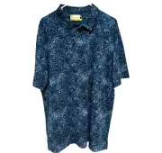 NICKLAUS eco choice Men's XL Golf Shirt - Mood Indigo - NEW with Tags
