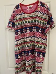 Peter Alexander Ladies Nightie Christmas Fair Isle XLarge