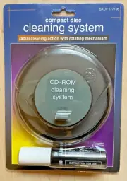 CD/DVD Cleaning System: Radial cleaning action for CD, DVD, Blu-Ray