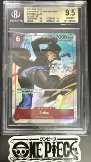 BGS 9.5 One Piece OP05-007 SR* Sabo Alt Art - English - PRB01 - Graded