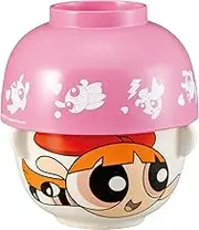 Powerpuff Girls SAN4615-1 Soup Bowl, Rice Bowl, Tableware Set, Mini Blossom, Approx. 3.9 x 2.4 inches (10 x 6 cm), Tea Wan, Miso Soup Bowl, Tableware, Miso Soup Bowl, Miso Soup Bowl, Miso Soup Bowl,