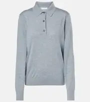 [The Row] The Row Harlette cashmere polo sweater AU 8 grey