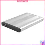 CRYSTAL 【高品質】HDD SSD手機殼USB 3.0 5GBPS硬盤外置2.5寸SATA 3TB機箱家用電腦配件