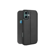 3sixT SlimFolio LTE Protective Case w/ Card Storage For iPhone 16 Plus Black