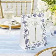 Kate Aspen Blue Willow (1-25) Wedding Table Numbers, One Size (28537NA), Wedding Decorations, Seat Assignments, Table Decor